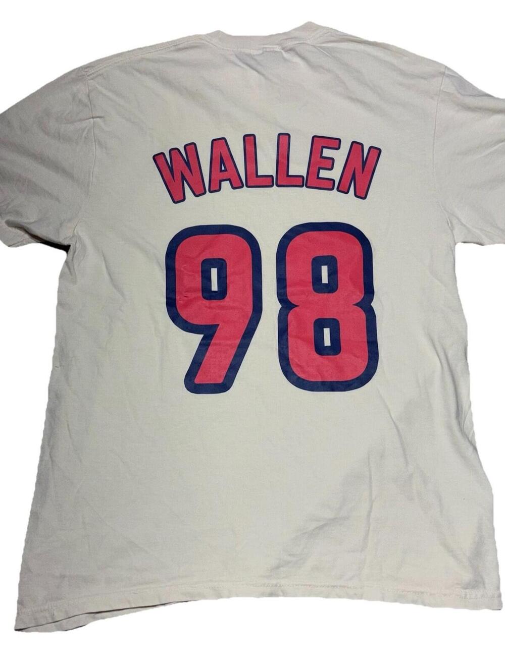 Braves Morgan Wallen 98 Country Music T-Shirt Ivory Cream Comfort Colors M